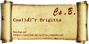 Csellár Brigitta névjegykártya
